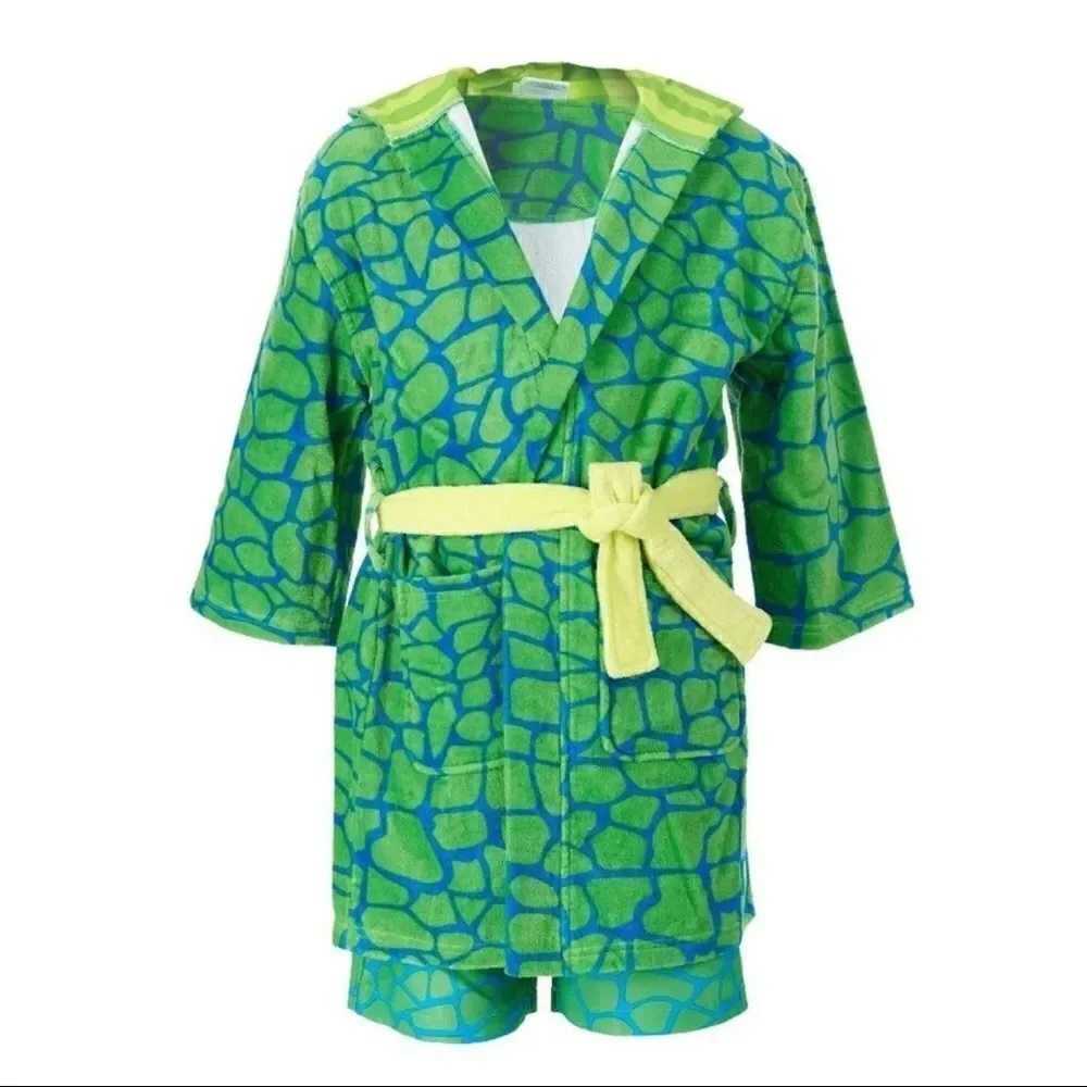 NEW! NWT SAINT EVE Boys Youth Dinosaur Beach CoverUp Robe & Swimsuit 2 Piece Set